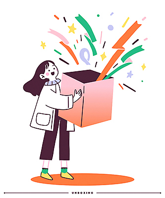 전신 여자 행복 일러스트 폭죽 한명 웃음 들기 이벤트 성인 선물상자 쇼핑 주황색 오픈 즐거움 꽃가루 성인여자한명만 언박싱 국내일러스트 AI파일 1 감정 컬러 모션 표정 선물 사람 상자 가루 여자한명만 성인여자만 파일형식 벡터