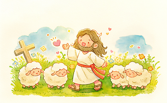 JPG 전신 남자 기독교 나비 십자가 꽃밭 일러스트 수채화 한명 들기 잔디 성인 손들기 봄풍경 하트 끈 양 예수 성인남자한명만 국내일러스트 AI일러스트 AI콘텐츠 모양 식물 1 꽃 종교 곤충 포유류 모션 사람 풍경 봄 신_종교 남자한명만 성인남자만 파일형식