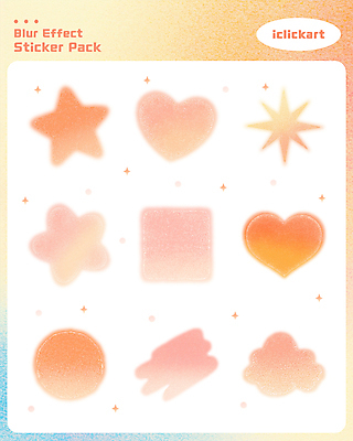 도형 PSD 꽃 별 스티커 일러스트 붓터치 사람없음 반짝임 세트 하트 그라데이션 파스텔 구름모양 다홍색 블러 엘리먼트 국내일러스트 자연요소 모양 식물 컬러 모션 학용품 파일형식 구름_자연