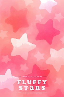 PSD 별 분홍색 백그라운드 일러스트 수채화 사람없음 키치 국내일러스트 자연요소 컬러 컨셉 파일형식