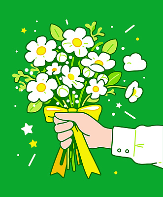 손 행복 별 일러스트 선물 신체부위 초록색 잡기 주기 국내일러스트 AI파일 자연요소 감정 컬러 모션 사람 파일형식 벡터