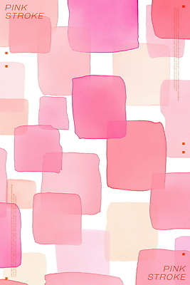 PSD 분홍색 백그라운드 일러스트 붓터치 추상 수채화 사람없음 사각형 블록 국내일러스트 도형 컬러 무늬 파일형식