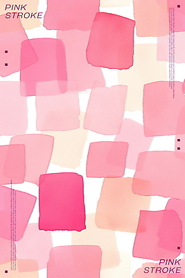 PSD 분홍색 백그라운드 일러스트 붓터치 추상 수채화 사람없음 사각형 국내일러스트 도형 컬러 무늬 파일형식