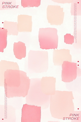 PSD 분홍색 백그라운드 일러스트 붓터치 추상 수채화 사람없음 사각형 국내일러스트 도형 컬러 무늬 파일형식