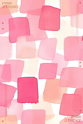 PSD 분홍색 백그라운드 일러스트 붓터치 추상 수채화 사람없음 사각형 국내일러스트 도형 컬러 무늬 파일형식