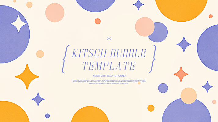 PSD 일러스트 추상 프레임 사람없음 반짝임 원형 심플 버블 베이지색 키치 국내일러스트 도형 컬러 컨셉 무늬 모션 파일형식