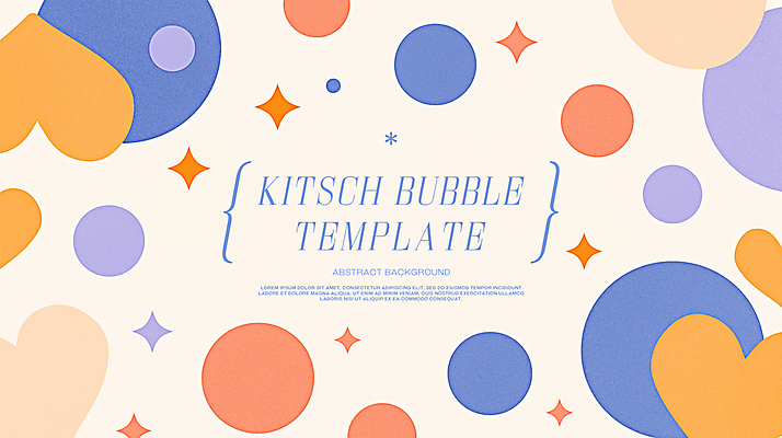 PSD 일러스트 프레임 사람없음 반짝임 하트 원형 심플 버블 베이지색 키치 국내일러스트 모양 도형 컬러 컨셉 모션 파일형식