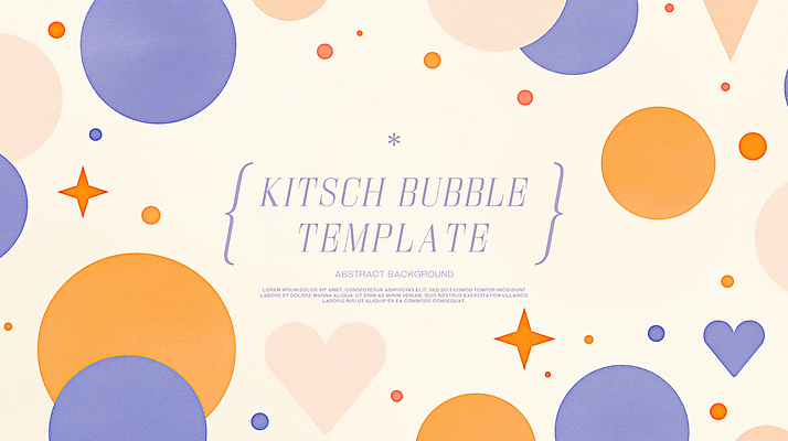 PSD 일러스트 프레임 사람없음 반짝임 하트 원형 심플 버블 베이지색 키치 국내일러스트 모양 도형 컬러 컨셉 모션 파일형식