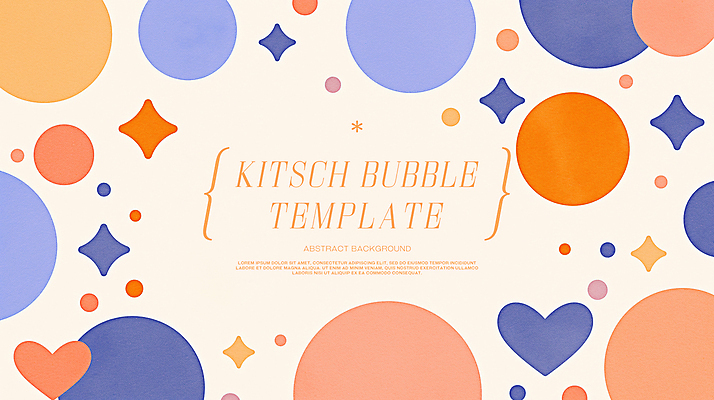 PSD 일러스트 프레임 사람없음 반짝임 하트 원형 심플 버블 베이지색 키치 국내일러스트 모양 도형 컬러 컨셉 모션 파일형식