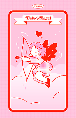 전신 구름 남자 어린이 분홍색 날개 일러스트 천사 발렌타인데이 사랑 한명 소년 반짝임 귀여움 하트 큐피드 활쏘기 사랑의화살 수호천사 소년한명만 국내일러스트 AI파일 자연요소 모양 1 감정 컬러 컨셉 모션 데이이벤트 화살 사람 남자한명만 소년만 파일형식 벡터