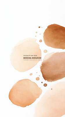 PSD 백그라운드 일러스트 붓터치 추상 수채화 사람없음 갈색 질감 번짐 국내일러스트 2025트렌드 모카무스 컬러 무늬 유행 파일형식 2025년 트렌드컬러 효과