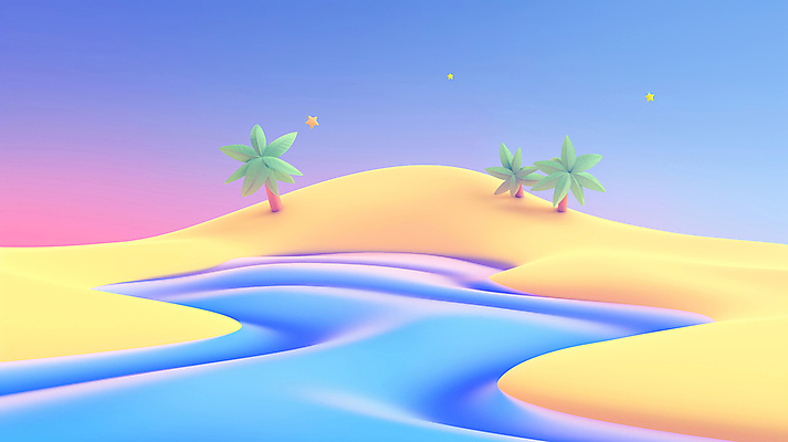 JPG 편집이미지 밤하늘 풍경 사람없음 강 컬러풀 야자수 3D 모래언덕 질감 환상 편집3D AI컴퓨터그래픽 AI콘텐츠 나무 컬러 컨셉 하늘 야간 언덕 디지털합성 파일형식