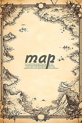 PSD 여행 지도 일러스트 사람없음 세계 탐험 빈티지 스케치 모험가 카피스페이스 국내일러스트 컨셉 미술 공백 파일형식