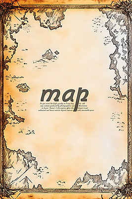 PSD 여행 지도 일러스트 사람없음 세계 탐험 빈티지 스케치 모험가 카피스페이스 국내일러스트 컨셉 미술 공백 파일형식