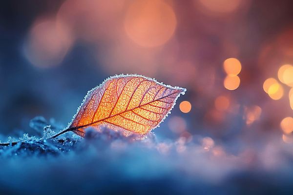 JPG 편집이미지 단풍 낙엽 겨울 자연 사람없음 서리 보케 편집실사 AI컴퓨터그래픽 AI콘텐츠 계절 잎 CG 생태계 파일형식