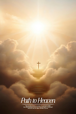 PSD 구름 편집이미지 기독교 십자가 하늘 사람없음 빛 계단 노을 신비 신성 천국 이미지편집 자연요소 종교 컨셉 파일형식
