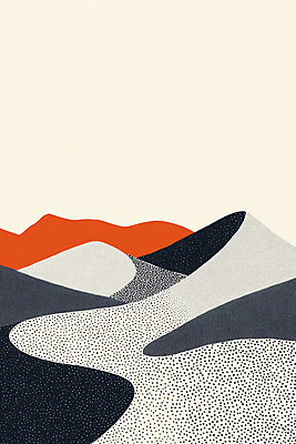 JPG 일러스트 산 풍경 사람없음 점묘화 국내일러스트 AI일러스트 AI콘텐츠 미술 파일형식