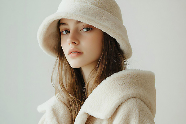 JPG 편집이미지 모자 응시 여자 패션 얼굴 겨울 한명 상반신 성인 코트 디지털합성 방한 아이보리 의료성형뷰티 성인여자한명만 편집실사 AI인물포토 AI콘텐츠 1 시선 잡화 계절 컬러 사람 신체부위 외투 추위 CG 여자한명만 성인여자만 파일형식 AI포토