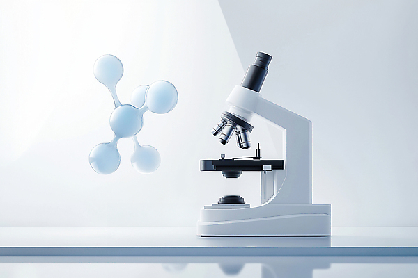 JPG 편집이미지 하늘색 기술 현미경 사람없음 화장품 디지털합성 광택 개발 안티에이징 화학구조 편집실사 AI컴퓨터그래픽 AI콘텐츠 실험기구 파란색 뷰티 화학 CG 파일형식