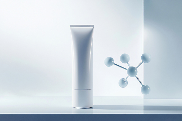 JPG 편집이미지 하늘색 기술 사람없음 화장품 디지털합성 광택 개발 안티에이징 화학구조 편집실사 AI컴퓨터그래픽 AI콘텐츠 파란색 뷰티 화학 CG 파일형식