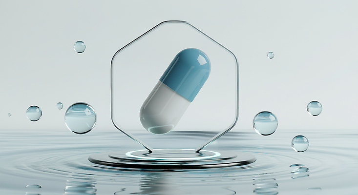 JPG 편집이미지 물결 기술 실험 사람없음 물 파란색 알약 물방울 생명공학 디지털합성 광택 신약개발 편집실사 AI컴퓨터그래픽 AI콘텐츠 자연요소 컬러 의학 약 CG 개발 파일형식 신약_의학