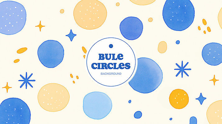 PSD 백그라운드 패턴 일러스트 추상 수채화 사람없음 파란색 반짝임 노란색 원형 번짐 국내일러스트 도형 컬러 무늬 모션 파일형식 효과