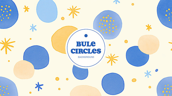 PSD 백그라운드 패턴 일러스트 추상 수채화 사람없음 파란색 반짝임 노란색 원형 번짐 국내일러스트 도형 컬러 무늬 모션 파일형식 효과