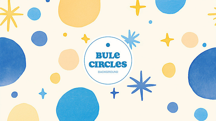 PSD 백그라운드 패턴 일러스트 추상 수채화 사람없음 파란색 반짝임 노란색 원형 번짐 국내일러스트 도형 컬러 무늬 모션 파일형식 효과