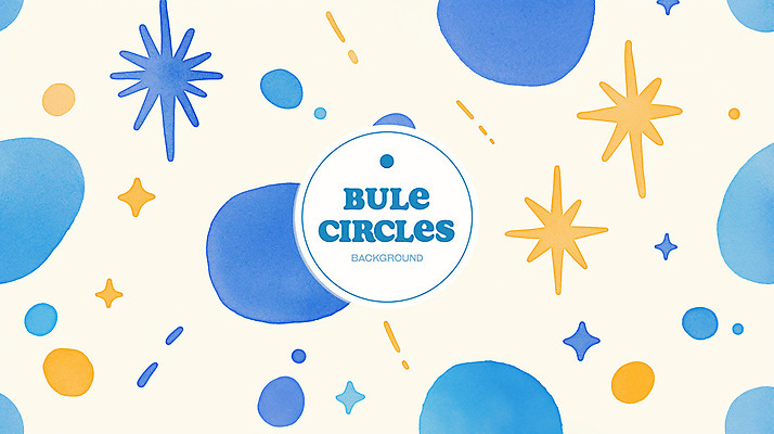 PSD 백그라운드 패턴 일러스트 추상 수채화 사람없음 파란색 반짝임 노란색 원형 번짐 국내일러스트 도형 컬러 무늬 모션 파일형식 효과