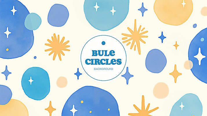 PSD 백그라운드 패턴 일러스트 추상 수채화 사람없음 파란색 반짝임 노란색 원형 번짐 국내일러스트 도형 컬러 무늬 모션 파일형식 효과