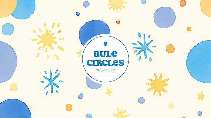 PSD 백그라운드 패턴 일러스트 추상 수채화 사람없음 파란색 반짝임 노란색 원형 번짐 국내일러스트 도형 컬러 무늬 모션 파일형식 효과