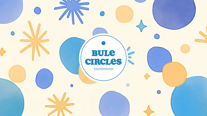 PSD 백그라운드 패턴 일러스트 추상 수채화 사람없음 파란색 반짝임 노란색 원형 번짐 국내일러스트 도형 컬러 무늬 모션 파일형식 효과