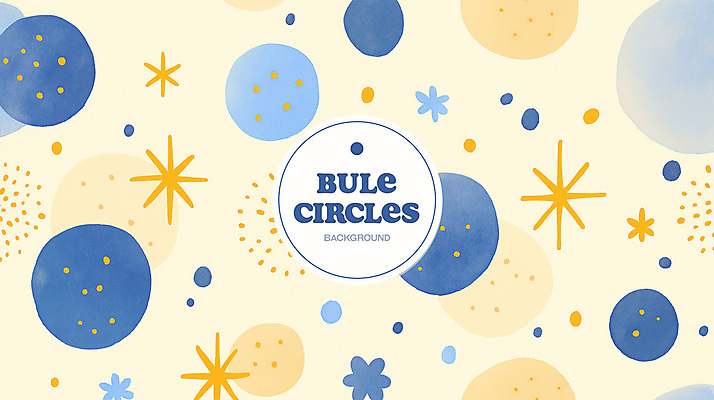 PSD 백그라운드 패턴 일러스트 추상 수채화 사람없음 파란색 반짝임 노란색 원형 번짐 국내일러스트 도형 컬러 무늬 모션 파일형식 효과