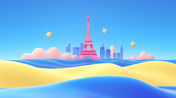 JPG 구름 건축물 별 여행 야경 일러스트 사람없음 컬러풀 도시 에펠탑 파리_프랑스 환상 국내일러스트 AI일러스트 AI콘텐츠 자연요소 건축 컬러 컨셉 프랑스 야간 파리 랜드마크 파일형식 풍경_경치