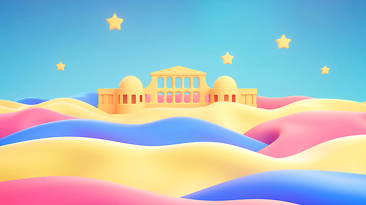 JPG 건축물 별 여행 일러스트 유적지 풍경 사람없음 컬러풀 그리스 랜드마크 아크로폴리스 환상 국내일러스트 AI일러스트 AI콘텐츠 자연요소 건축 유럽 컬러 컨셉 고건축 파일형식