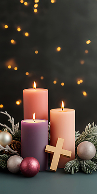 JPG 편집이미지 기독교 십자가 크리스마스 겨울 초 사람없음 교회 천주교 기도 보케 솔잎 봉헌 오너먼트 카피스페이스 편집실사 AI포토 AI콘텐츠 계절 기념일 종교 잎 크리스마스장식 종교건축 건물 공백 CG 파일형식