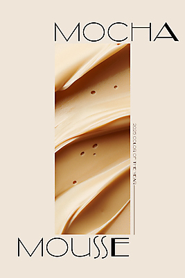 PSD 편집이미지 디자인 백그라운드 사람없음 뷰티 유행 화장품 크림 질감 부드러움 광택 스킨케어 베이지색 보습크림 2025년 트렌드컬러 이미지편집 모카무스 컬러 감각 연도 파일형식