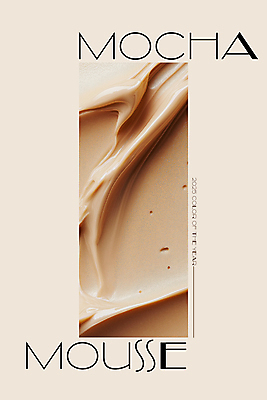 PSD 편집이미지 디자인 백그라운드 사람없음 뷰티 유행 화장품 크림 질감 부드러움 광택 스킨케어 베이지색 보습크림 2025년 트렌드컬러 이미지편집 모카무스 컬러 감각 연도 파일형식