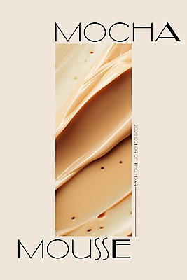 PSD 편집이미지 디자인 백그라운드 사람없음 뷰티 유행 화장품 크림 질감 부드러움 광택 스킨케어 베이지색 보습크림 2025년 트렌드컬러 이미지편집 모카무스 컬러 감각 연도 파일형식