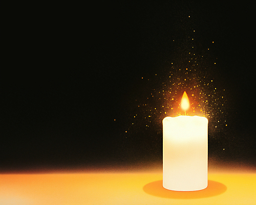 JPG 캠페인 일러스트 초 촛불 불꽃 사람없음 빛 노란색 검은색 희망 기도 사회 사회이슈 시위 이슈 촛불시위 추모 국내일러스트 AI일러스트 AI콘텐츠 감정 컬러 컨셉 불 공동체 파일형식