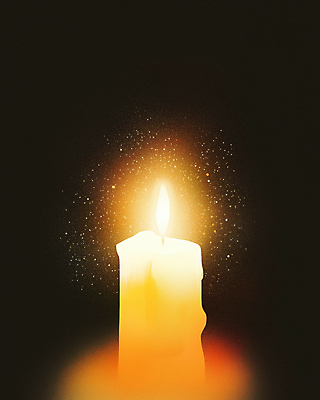 JPG 캠페인 일러스트 초 촛불 불꽃 사람없음 빛 노란색 검은색 희망 기도 사회 사회이슈 시위 이슈 촛불시위 추모 국내일러스트 AI일러스트 AI콘텐츠 감정 컬러 컨셉 불 공동체 파일형식