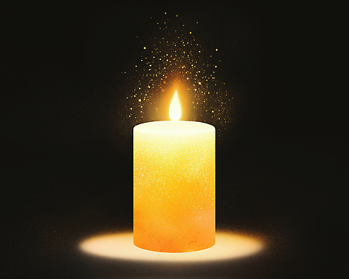 JPG 캠페인 일러스트 초 촛불 불꽃 사람없음 빛 노란색 검은색 희망 기도 사회 사회이슈 시위 이슈 촛불시위 추모 국내일러스트 AI일러스트 AI콘텐츠 감정 컬러 컨셉 불 공동체 파일형식