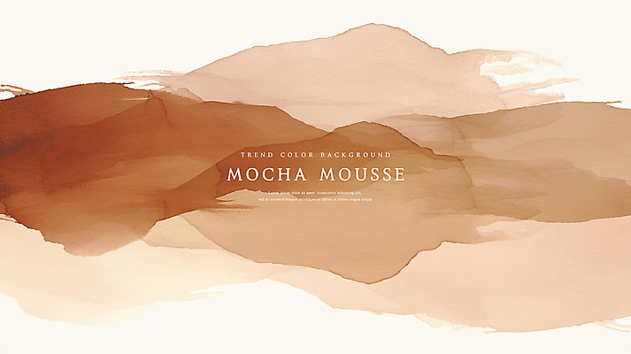 PSD 백그라운드 일러스트 붓터치 추상 수채화 사람없음 갈색 질감 트렌드컬러 국내일러스트 2025트렌드 모카무스 컬러 무늬 유행 파일형식 2025년