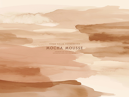PSD 백그라운드 일러스트 붓터치 추상 수채화 사람없음 갈색 질감 트렌드컬러 국내일러스트 2025트렌드 모카무스 컬러 무늬 유행 파일형식 2025년