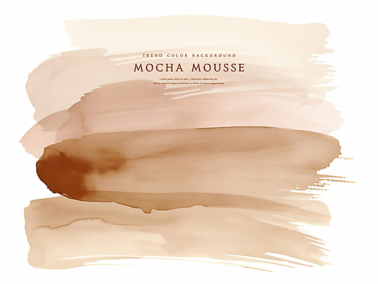 PSD 백그라운드 일러스트 붓터치 추상 수채화 사람없음 갈색 질감 트렌드컬러 국내일러스트 2025트렌드 모카무스 컬러 무늬 유행 파일형식 2025년