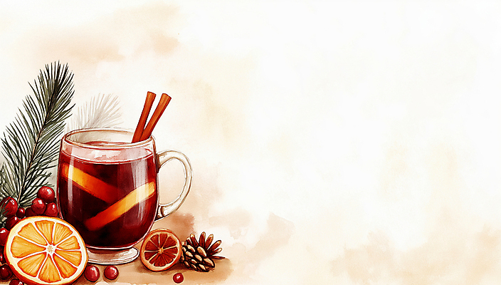 JPG 열매 겨울 오렌지 일러스트 잔 수채화 따뜻함 그림자 사람없음 빨간색 번짐 솔방울 솔잎 시나몬 카피스페이스 뱅쇼 국내일러스트 AI일러스트 AI콘텐츠 식물 식기 계절 컬러 잎 과일 와인 공백 파일형식 효과