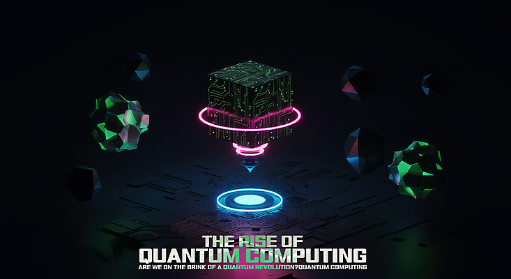 PSD 편집이미지 미래 사람없음 빛 검은색 어둠 과학기술 큐브 입체 육면체 네온 전자회로 공중부양 발광 가상현실 양자컴퓨터 사이버펑크 이미지편집 도형 컬러 컨셉 기술 컴퓨터 회로판 파일형식 SF