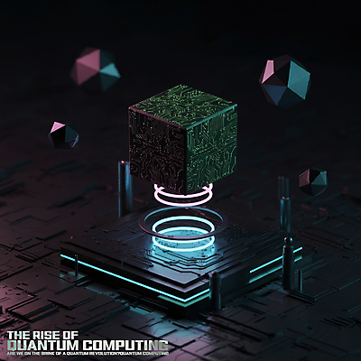 PSD 편집이미지 미래 사람없음 빛 검은색 어둠 과학기술 큐브 입체 육면체 네온 전자회로 공중부양 양자컴퓨터 사이버펑크 이미지편집 도형 컬러 컨셉 기술 컴퓨터 회로판 파일형식 SF