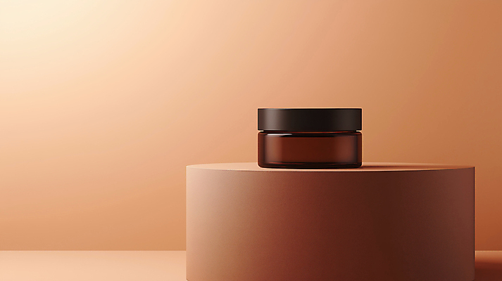 JPG 편집이미지 디자인 사람없음 갈색 유행 화장품 병 심플 단상 포디움 2025년 트렌드컬러 편집실사 모카무스 AI포토 AI콘텐츠 식기 컬러 뷰티 무대 연도 CG 파일형식