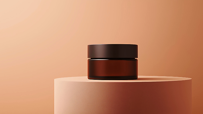 JPG 편집이미지 디자인 사람없음 갈색 유행 화장품 병 심플 단상 포디움 2025년 트렌드컬러 편집실사 모카무스 AI포토 AI콘텐츠 식기 컬러 뷰티 무대 연도 CG 파일형식